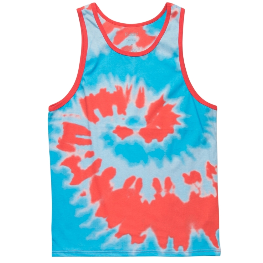 Eldon Spiral Sleeveless Tank Top Men's Size Small Red white blue